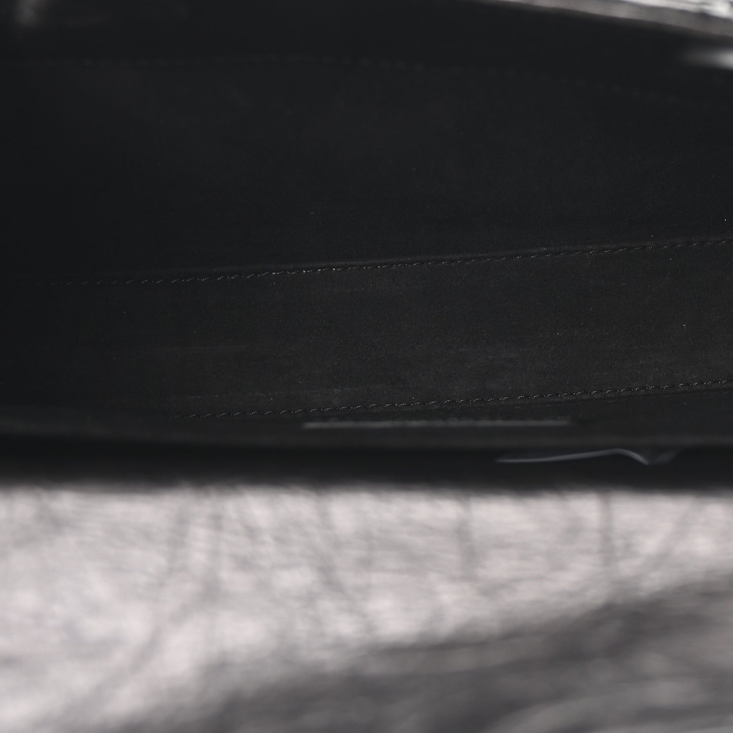 Crinkled Calfskin Cannage Medium Lady D-Joy Black