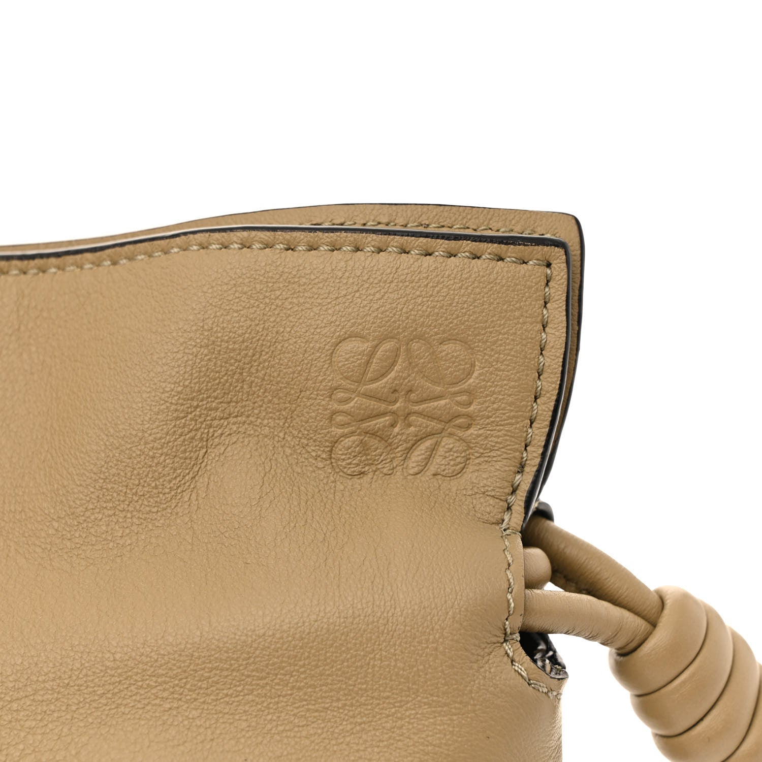 Loewe Calfskin Mini Flamenco Knot Clutch Clay Green 10 of 12