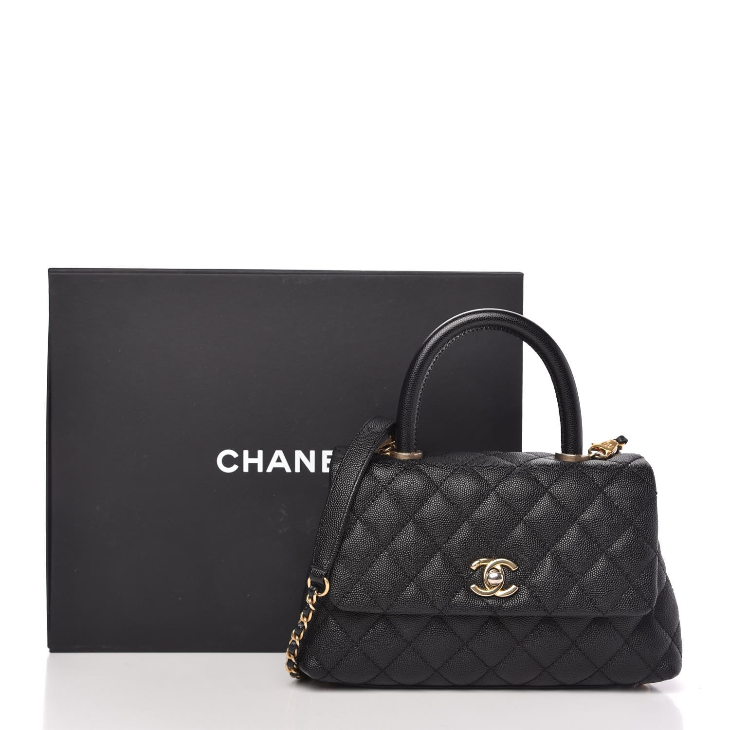 Chanel Caviar Quilted Mini Coco Handle Flap Black 11 of 11