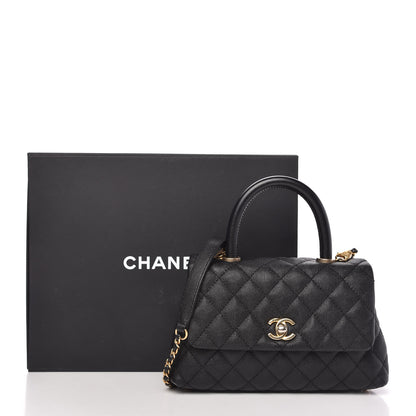 Chanel Caviar Quilted Mini Coco Handle Flap Black 11 of 11