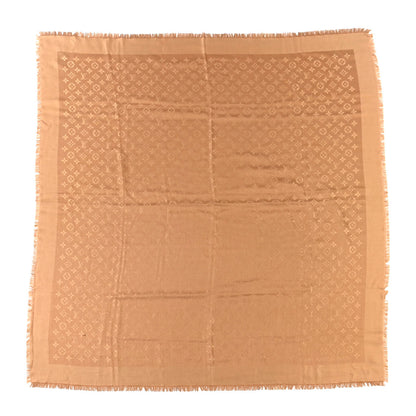 Louis Vuitton Silk Wool Monogram Shawl Cappuccino 1 of 5