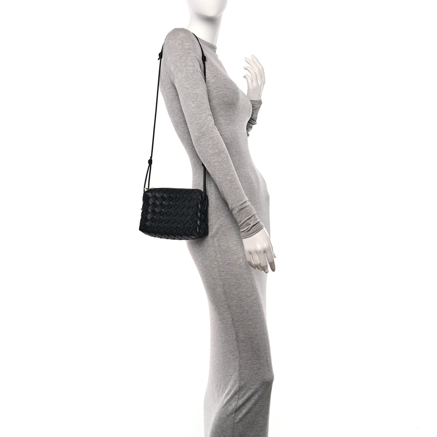 Bottega Veneta Nappa Intrecciato Mini Nodini Camera Bag Black 2 of 9