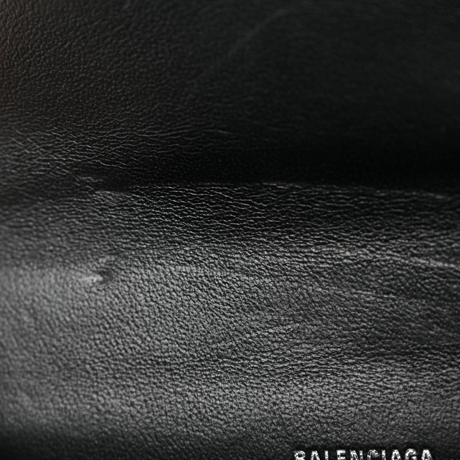 Balenciaga Shiny Calfskin Crocodile Embossed XS Sharp Top Handle Bag Navy 10 of 10