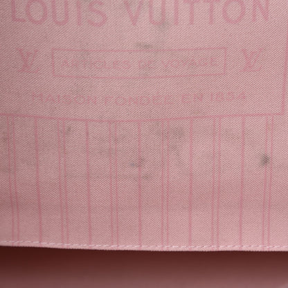 Louis Vuitton Damier Ebene Neo Neverfull MM Rose Ballerine 15 of 15