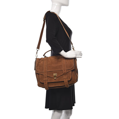 Proenza Schouler Suede Medium PS1 Satchel Tobacco 2 of 11