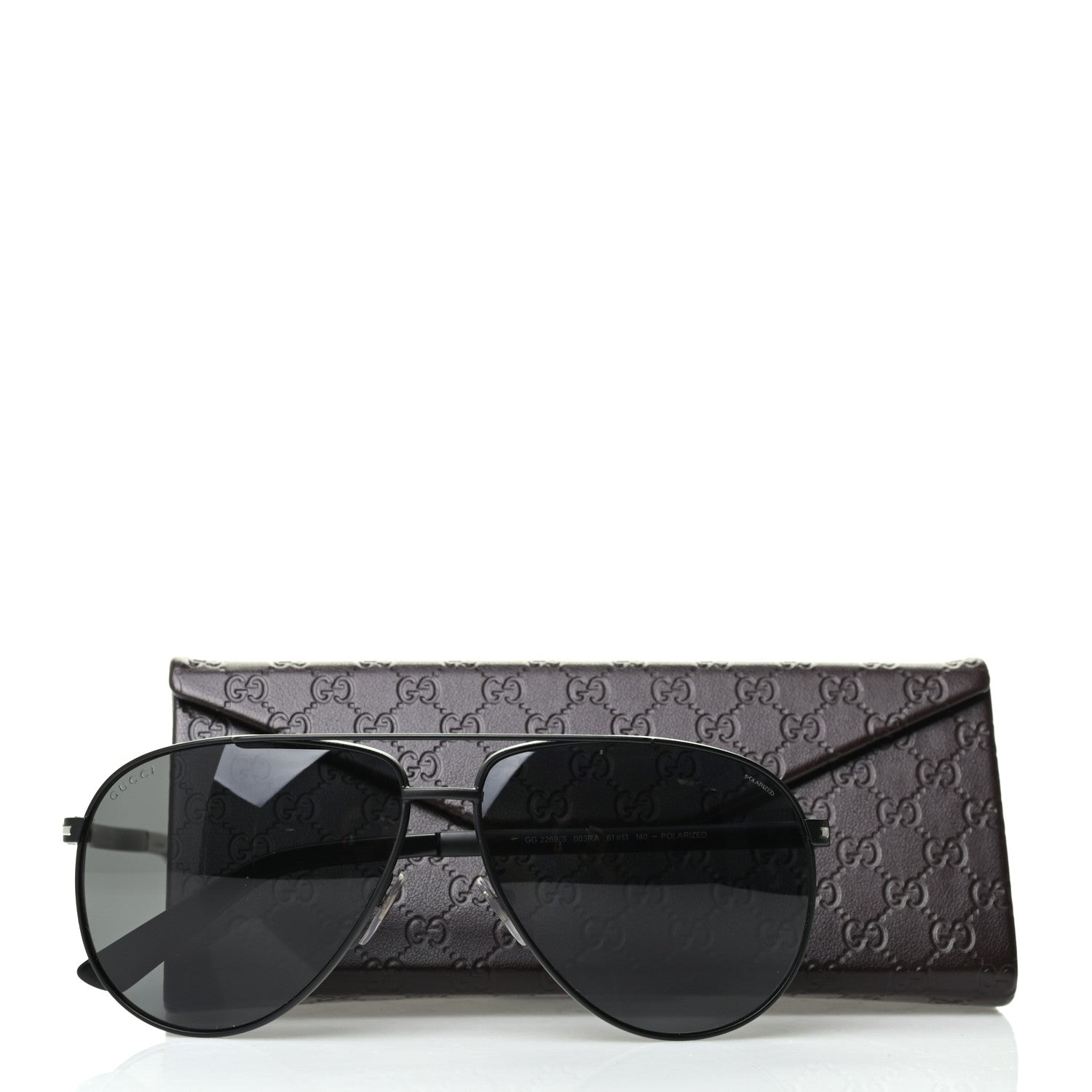 Gucci Aviator GG 2269/S Sunglasses Black 8 of 8