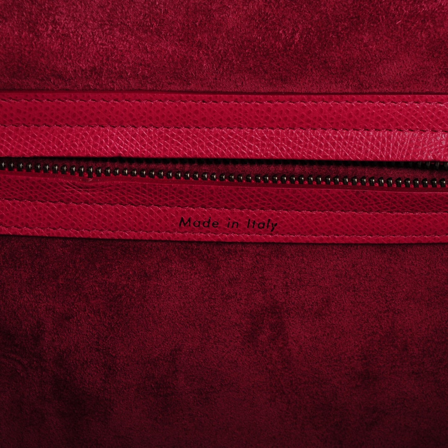 Grained Calfskin Medium Phantom Luggage Fuchsia