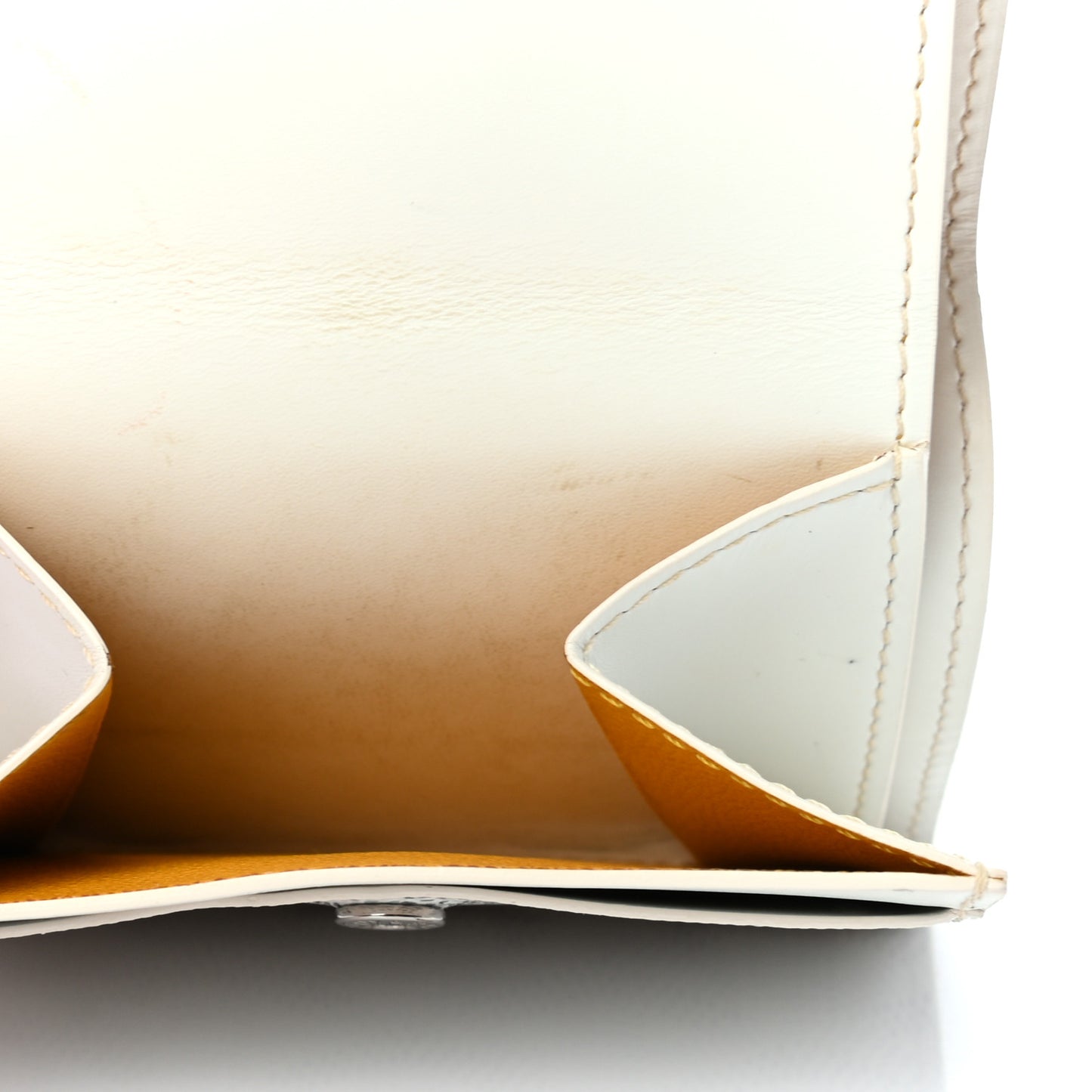 Goyardine Coin Purse Wallet White