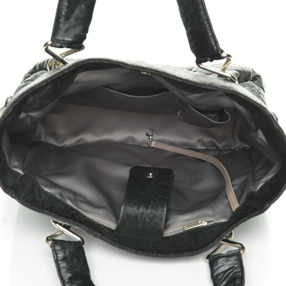 Chanel Crinkled Coated Canvas Le Marais Large Tote Black 5 of 7