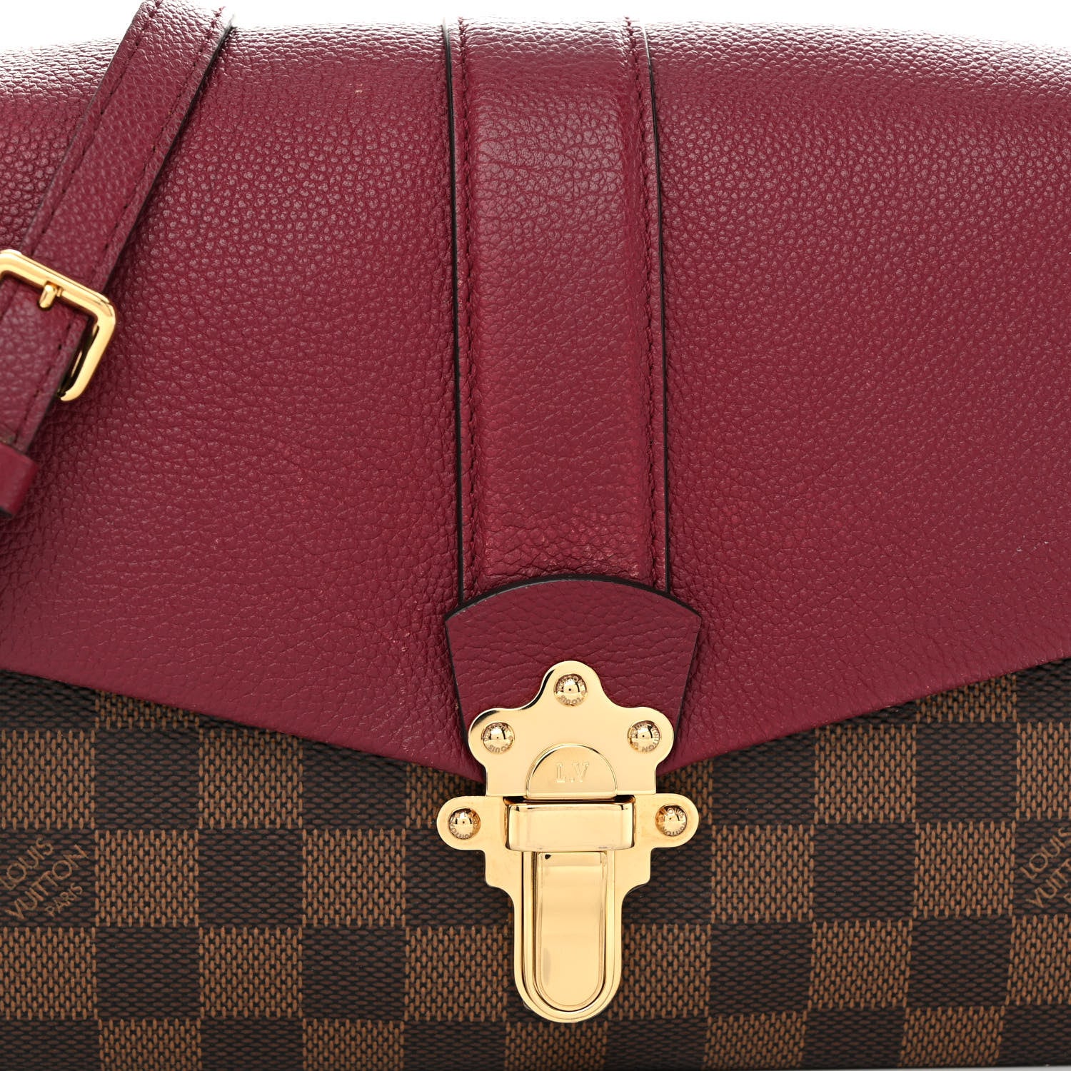Louis Vuitton Damier Ebene Clapton Raisin 7 of 9