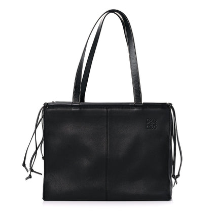 Loewe Grained Calfskin Small Cushion Tote Black 1 of 13