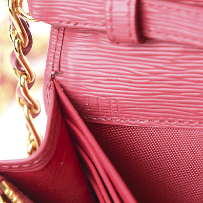 Prada Vitello Move Oro Chain Wallet Peonia 7 of 10