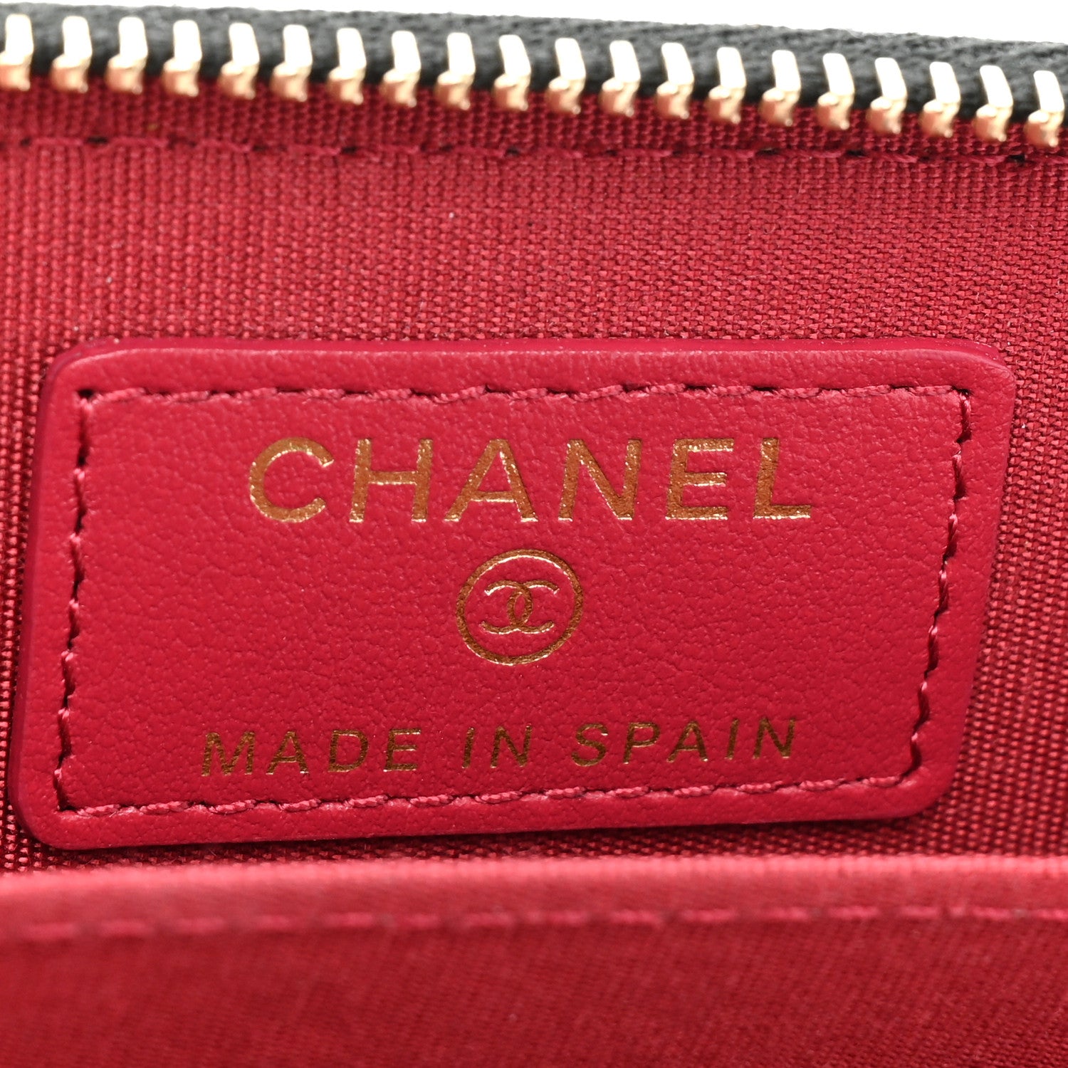 Chanel Lambskin Quilted Chanel 19 Zip Around Coin Purse Wallet Black 9 of 12