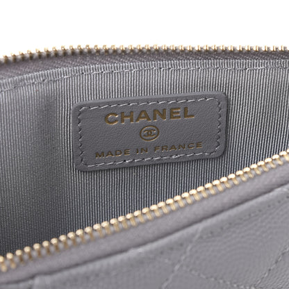 Chanel Caviar Quilted Classic iPhone Pouch Grey 9 of 12
