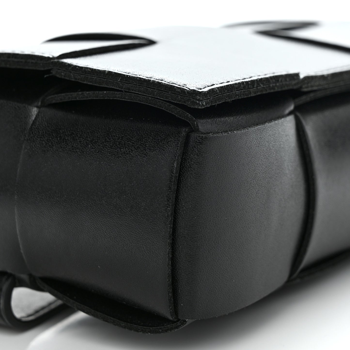 Nappa Maxi Intreccio The Belt Cassette Bag Black
