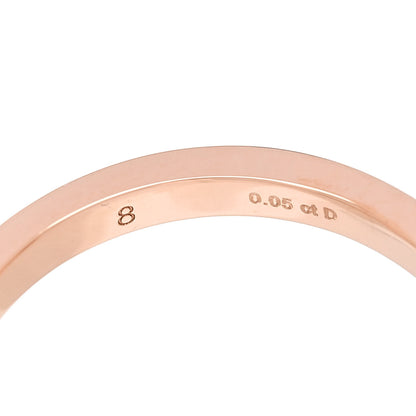 Gucci 18K Rose Gold Diamond GG Running Ring 48 4.5 5 of 6