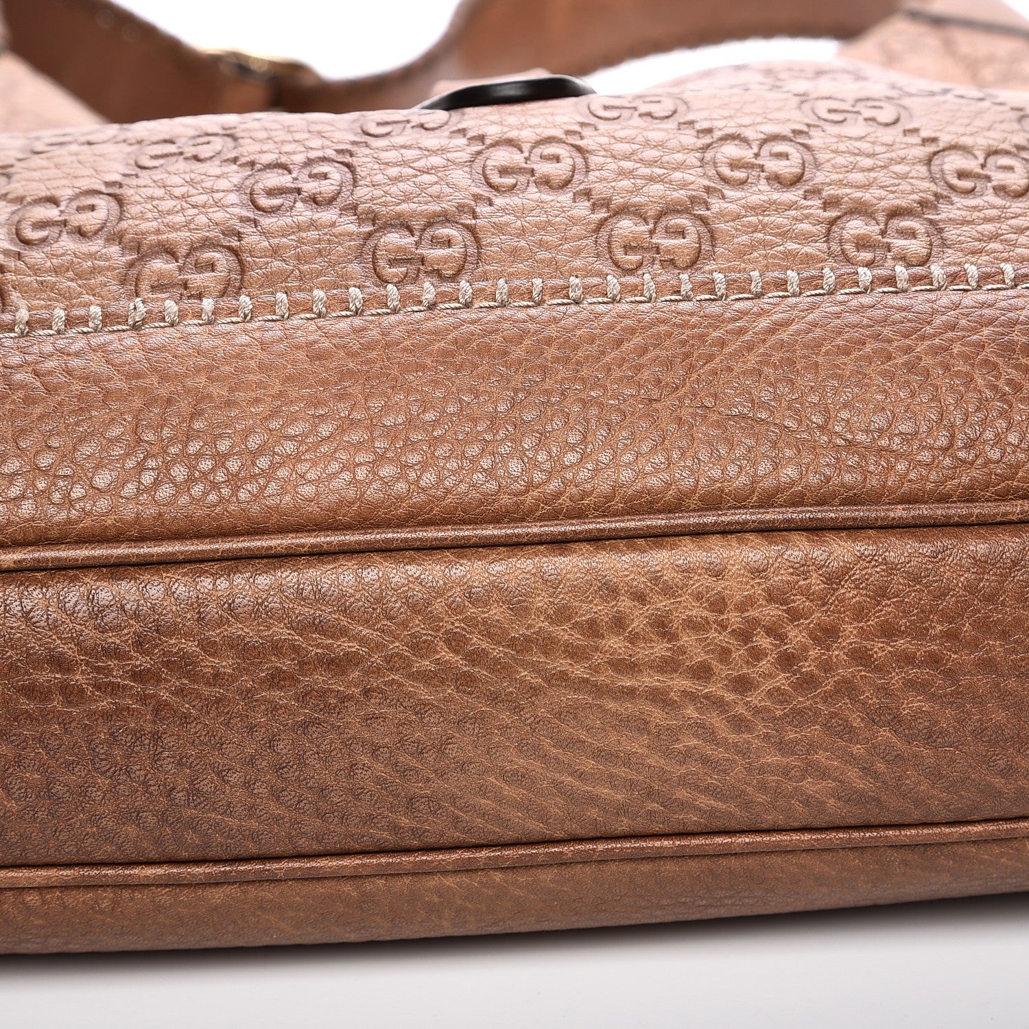 Gucci Guccissima Old Libeccio Medium New Jackie Hobo Old Naturale 9 of 10