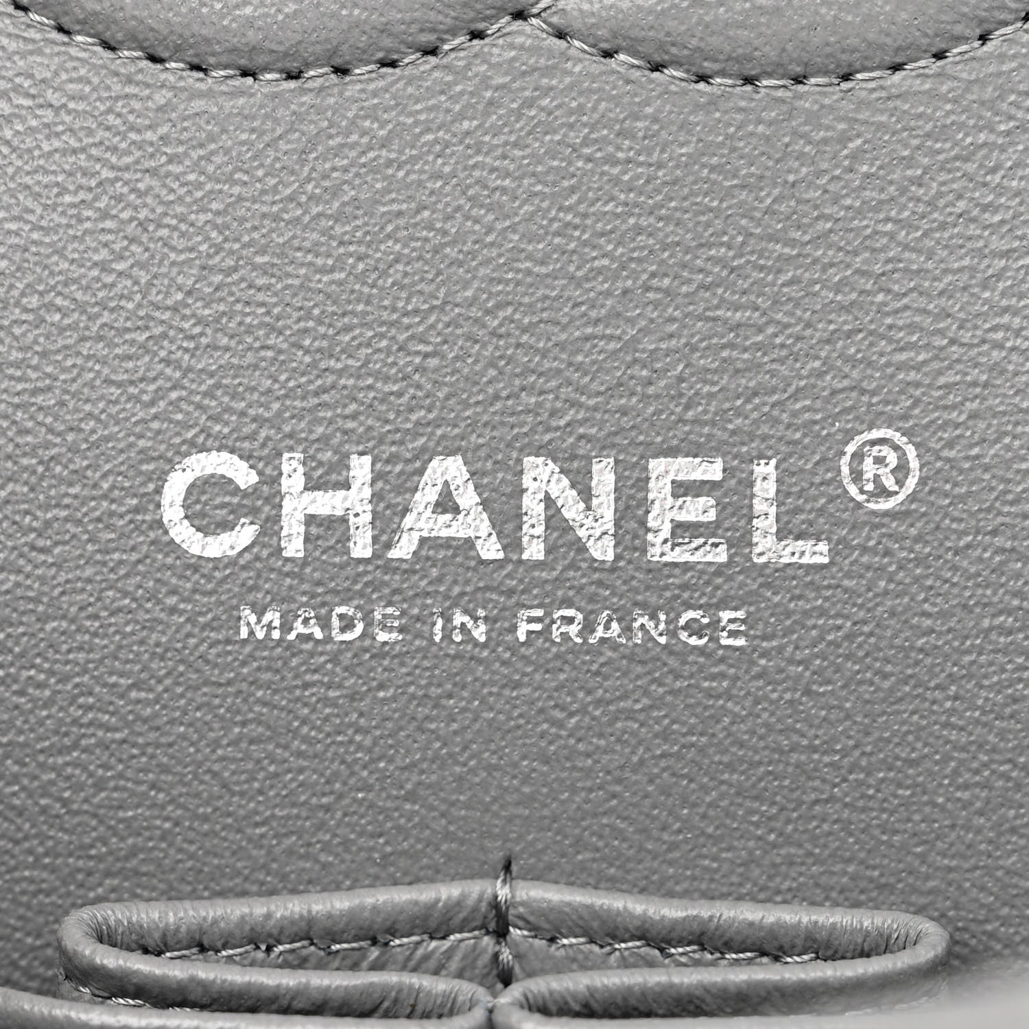 Chanel Caviar Quilted Medium Double Flap Grey 6 of 11