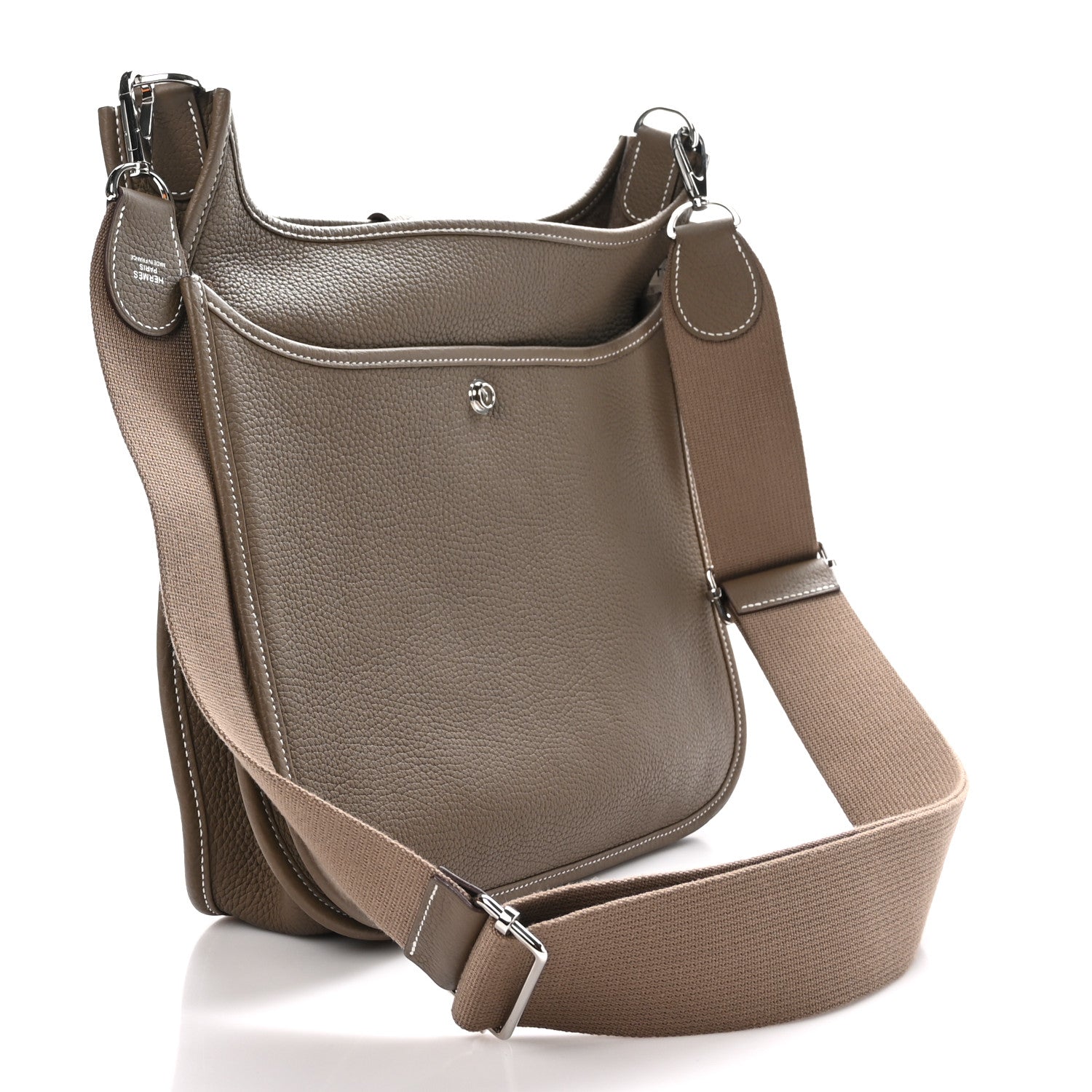 Hermes Taurillon Clemence Evelyne III PM Etoupe 3 of 9