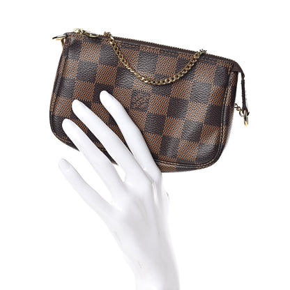 Louis Vuitton Damier Ebene Mini Pochette Accessories 2 of 9