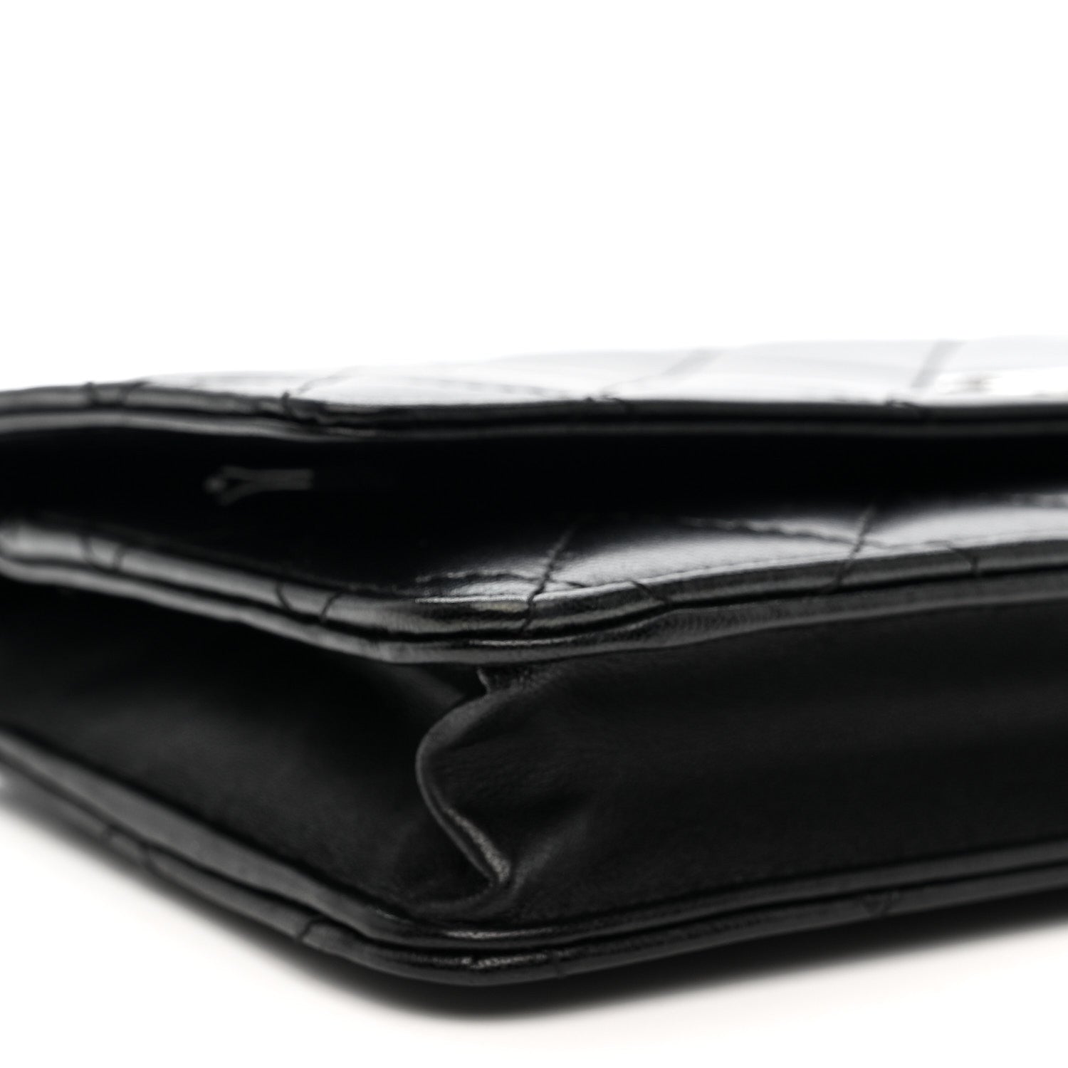 Chanel Lambskin Quilted Wallet On Chain WOC Black 9 of 12