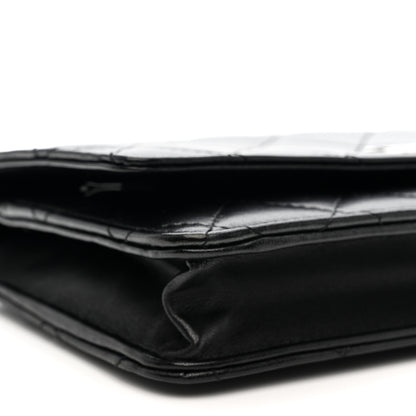 Chanel Lambskin Quilted Wallet On Chain WOC Black 9 of 12