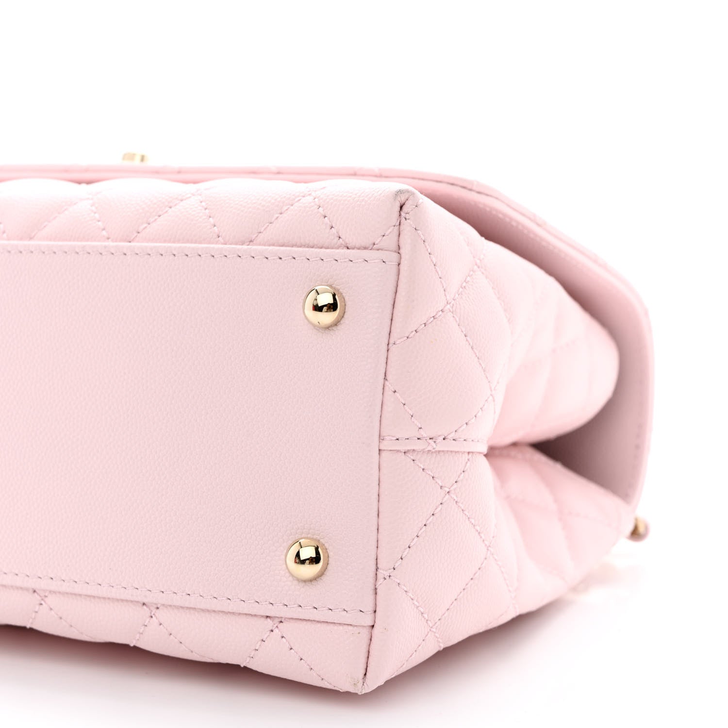 Chanel Caviar Quilted Small Coco Handle Flap Light Pink 10 of 10