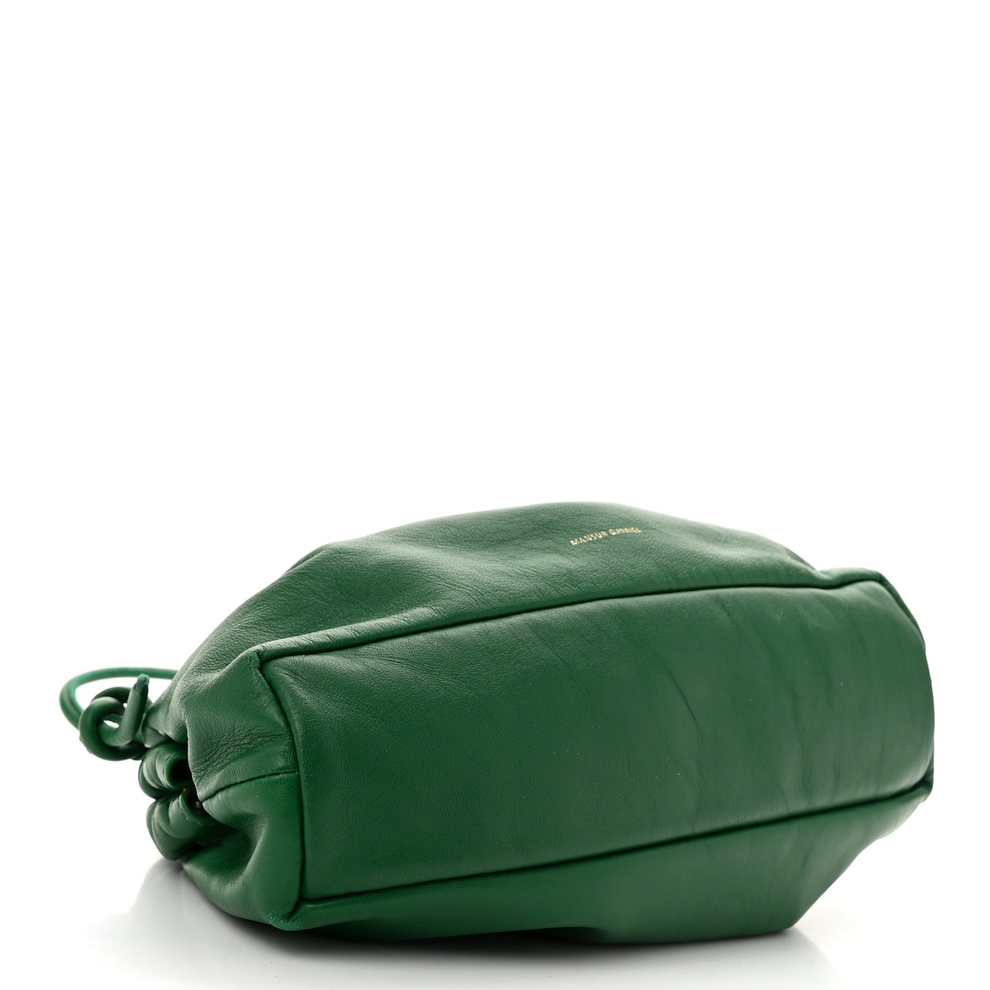 Lambskin Mini Cloud Clutch Green