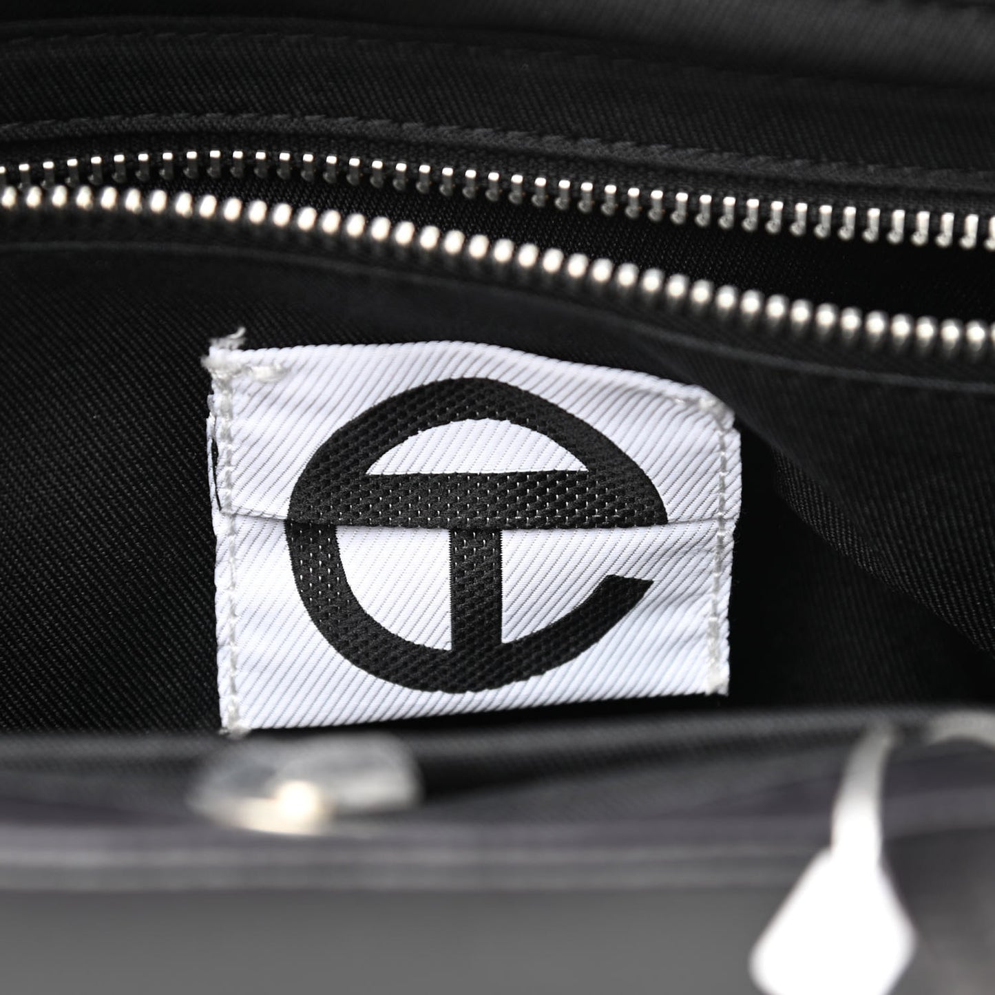 Nylon Medium Puff Shopping Bag Black