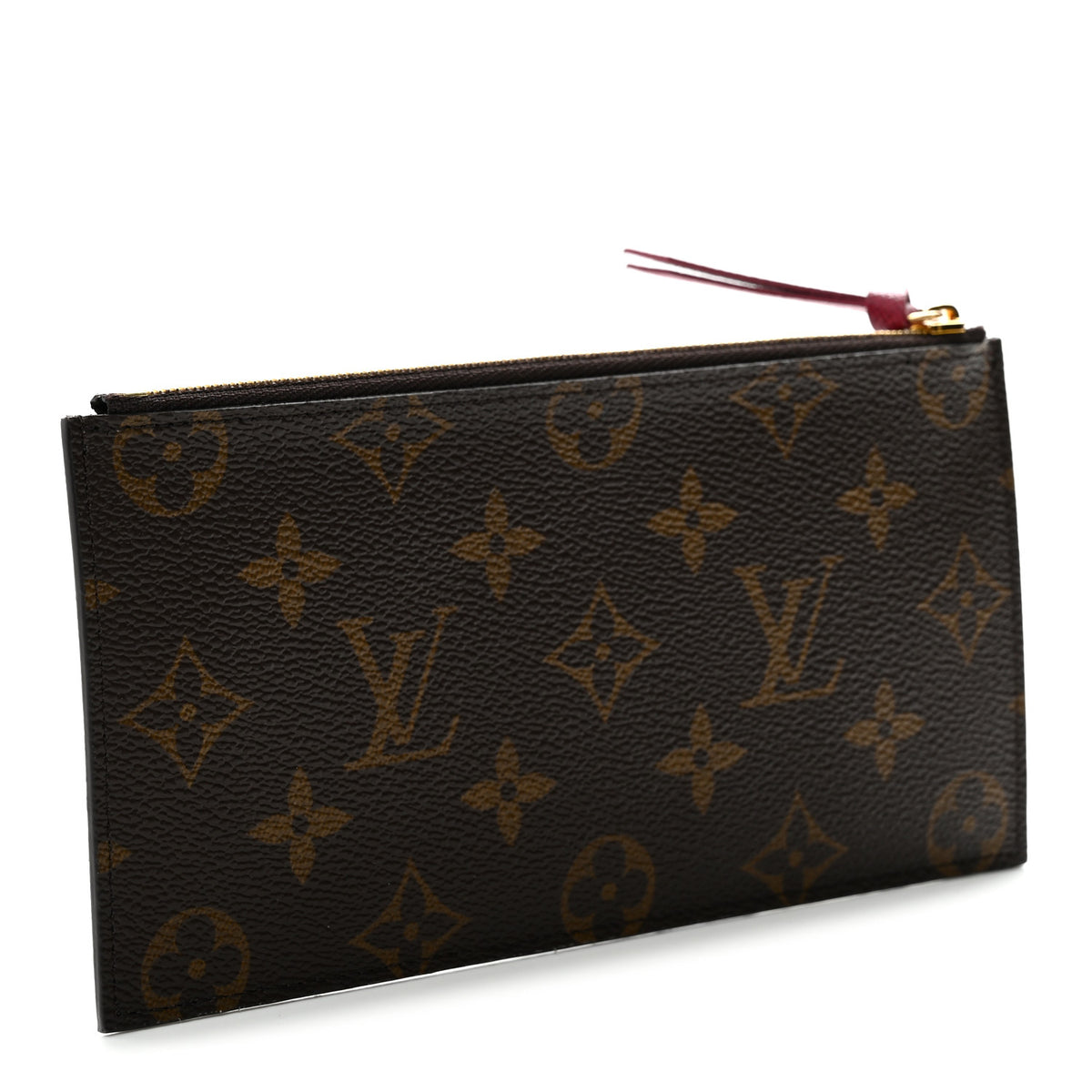 Louis Vuitton Monogram Felicie Chain Wallet Zippered Insert Fuchsia 3 of 6