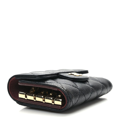 Chanel Caviar Quilted Classic 4 Key Holder Wallet Black 4 of 9