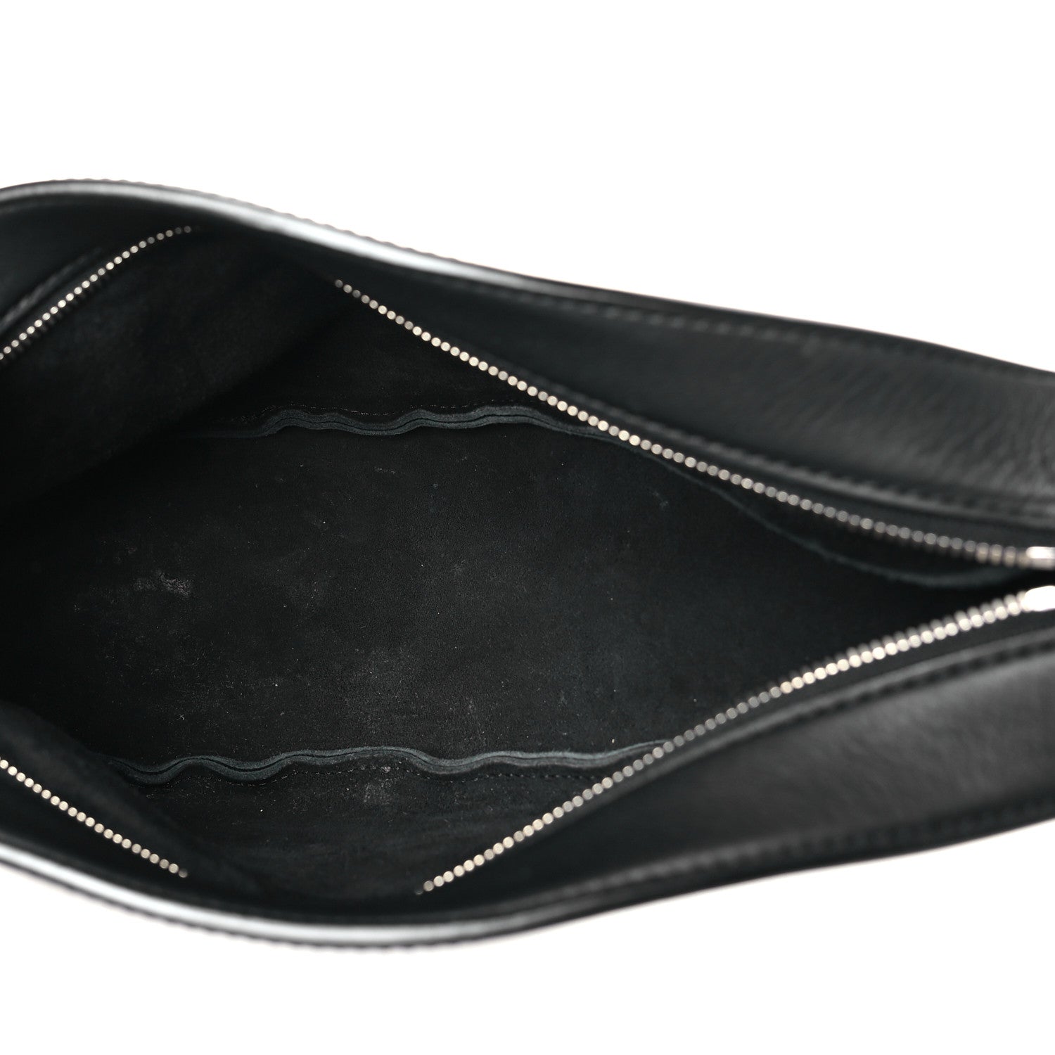 The Row Grained Calfskin Small Slouchy Banana Bag Black 5 of 11