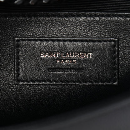 Saint Laurent Grain De Poudre Small Monogram Kate Satchel Black 6 of 10