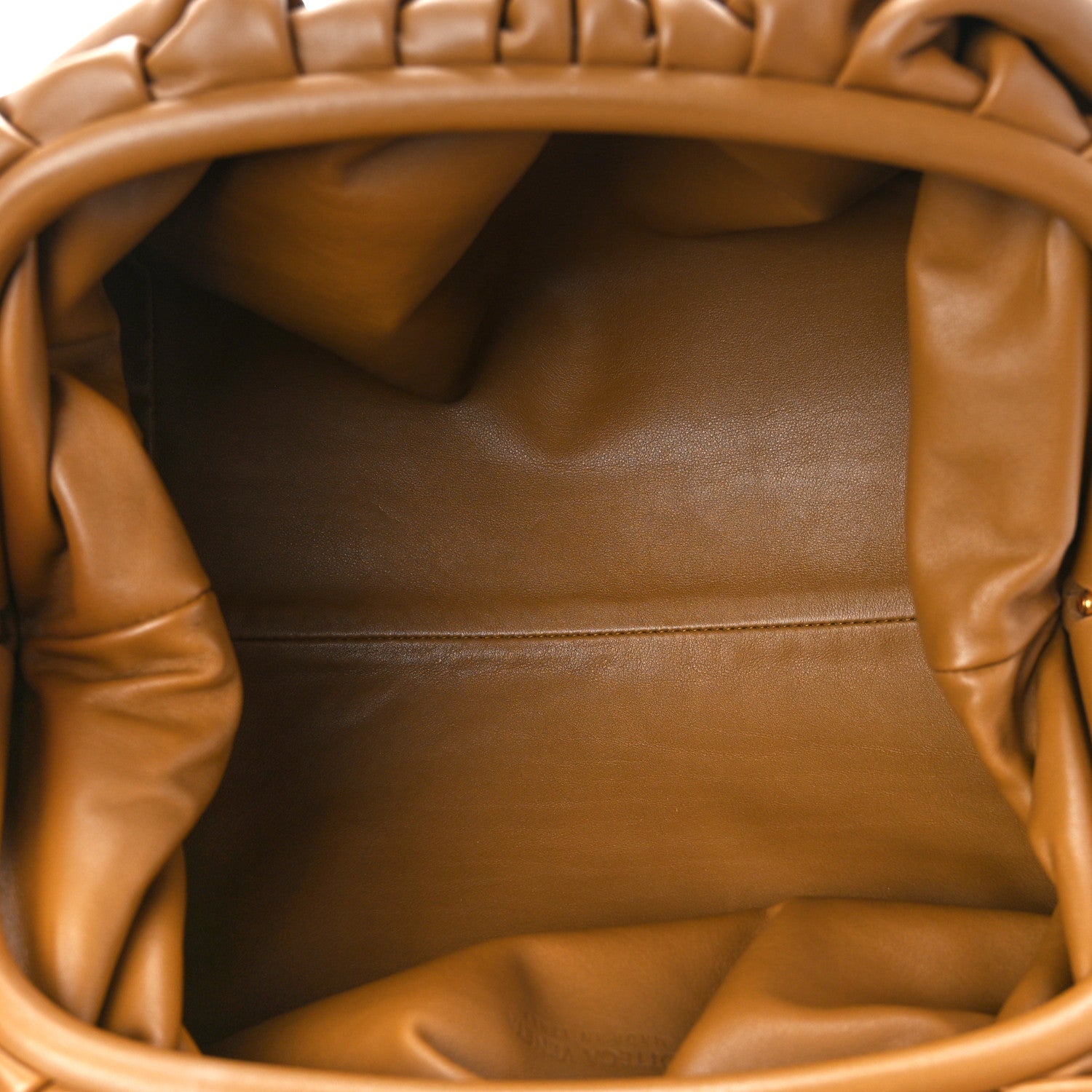 Bottega Veneta Smooth Butter Calf The Pouch Oversized Clutch Teak 5 of 11