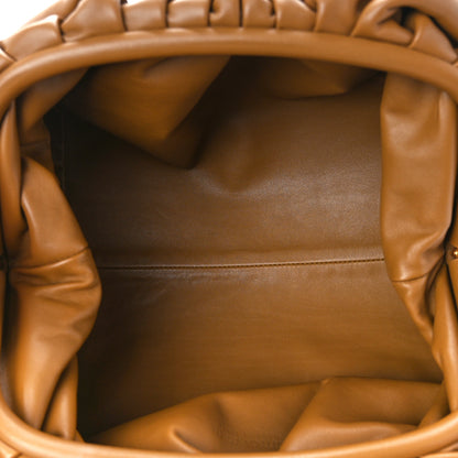 Bottega Veneta Smooth Butter Calf The Pouch Oversized Clutch Teak 5 of 11