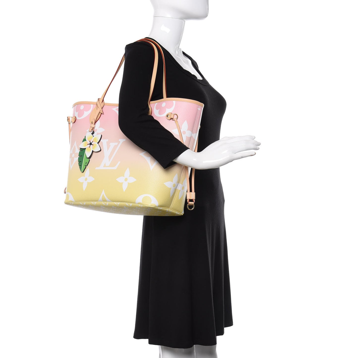 Monogram Giant By The Pool Neverfull MM Light Pink