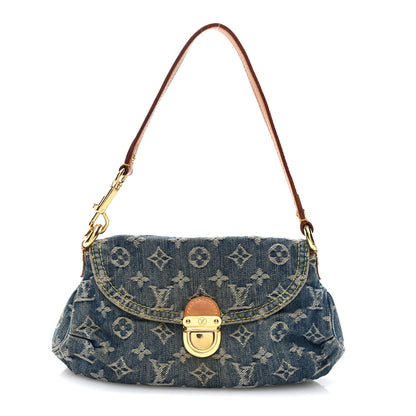 Louis Vuitton Monogram Denim Mini Pleaty Blue 1 of 9