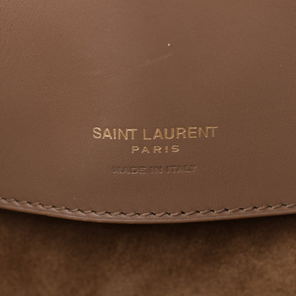 Saint Laurent Shiny Calfskin Le 37 Bucket Bag Dark Cork 7 of 15