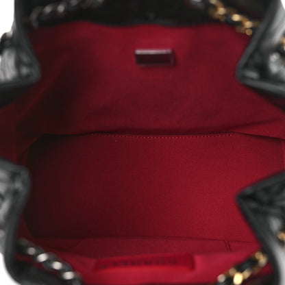 Chanel Aged Calfskin Quilted Small Gabrielle Backpack Black 5 of 9