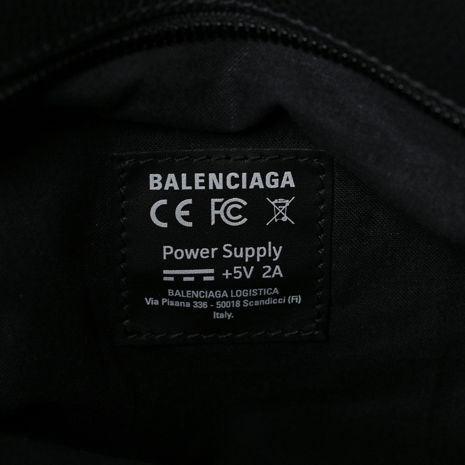 Balenciaga Calfskin LED Logo Large Projector Top Handle Black 8 of 13