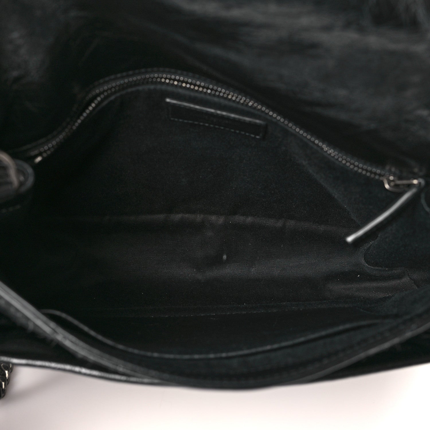 Saint Laurent Crinkled Calfskin Matelasse Monogram Medium Niki Chain Satchel Black 5 of 10