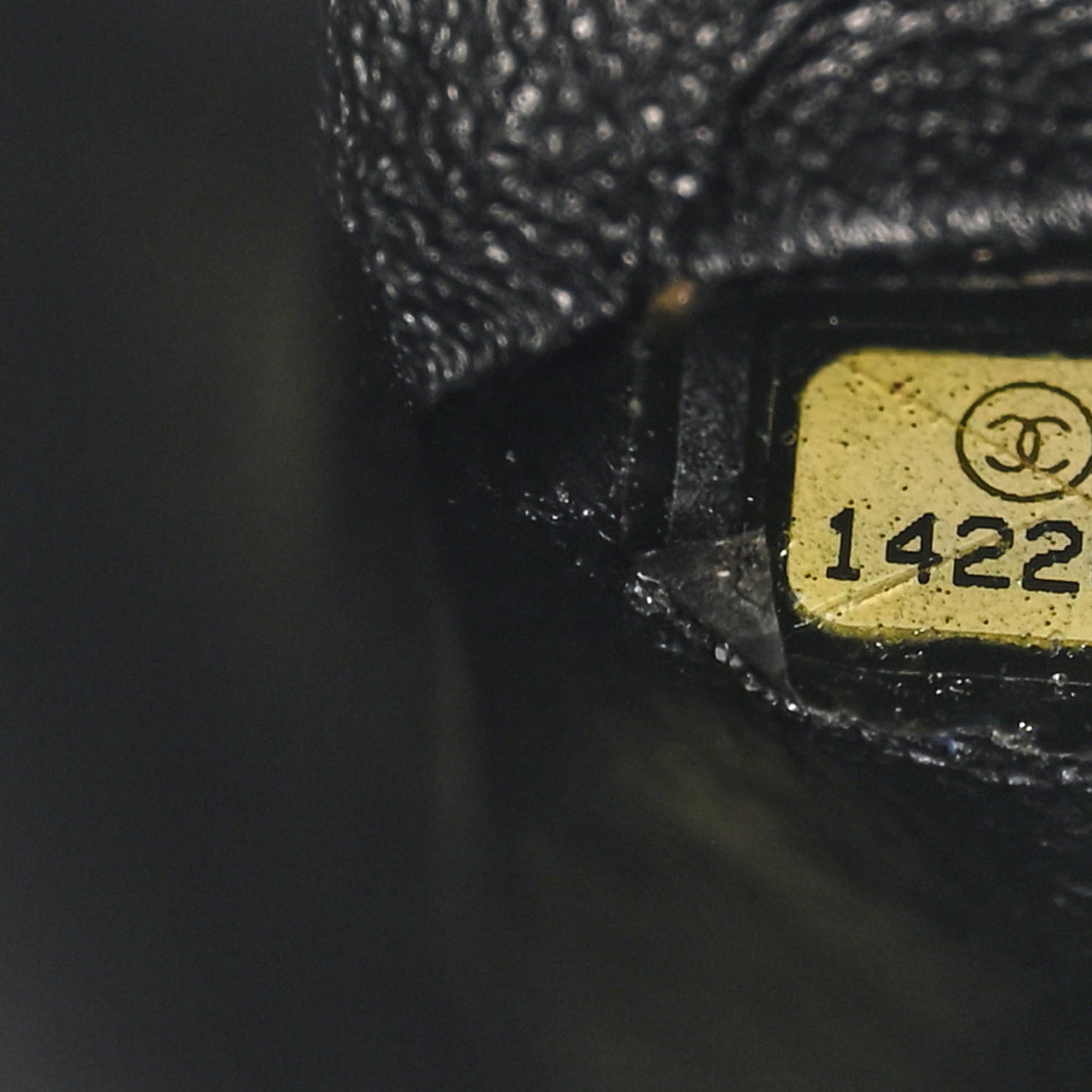 Patent Quilted Medium Double Flap Black