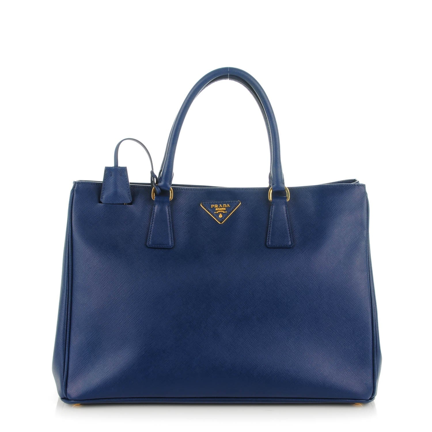 Prada Saffiano Lux Large Tote Bluette 1 of 9