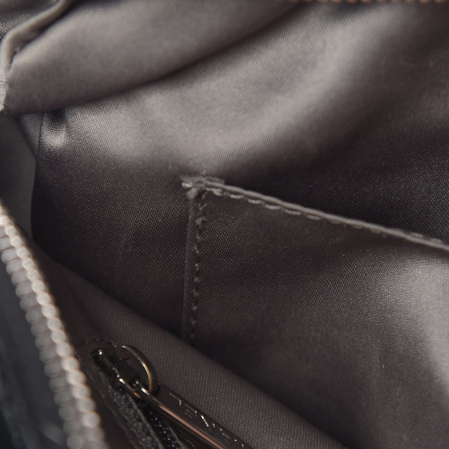 Glazed Calfskin Twisted Tote Black