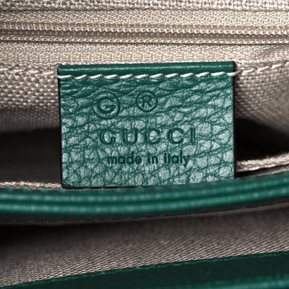Gucci Dollar Calfskin Interlocking G Crossbody Bag Emerald 5 of 12