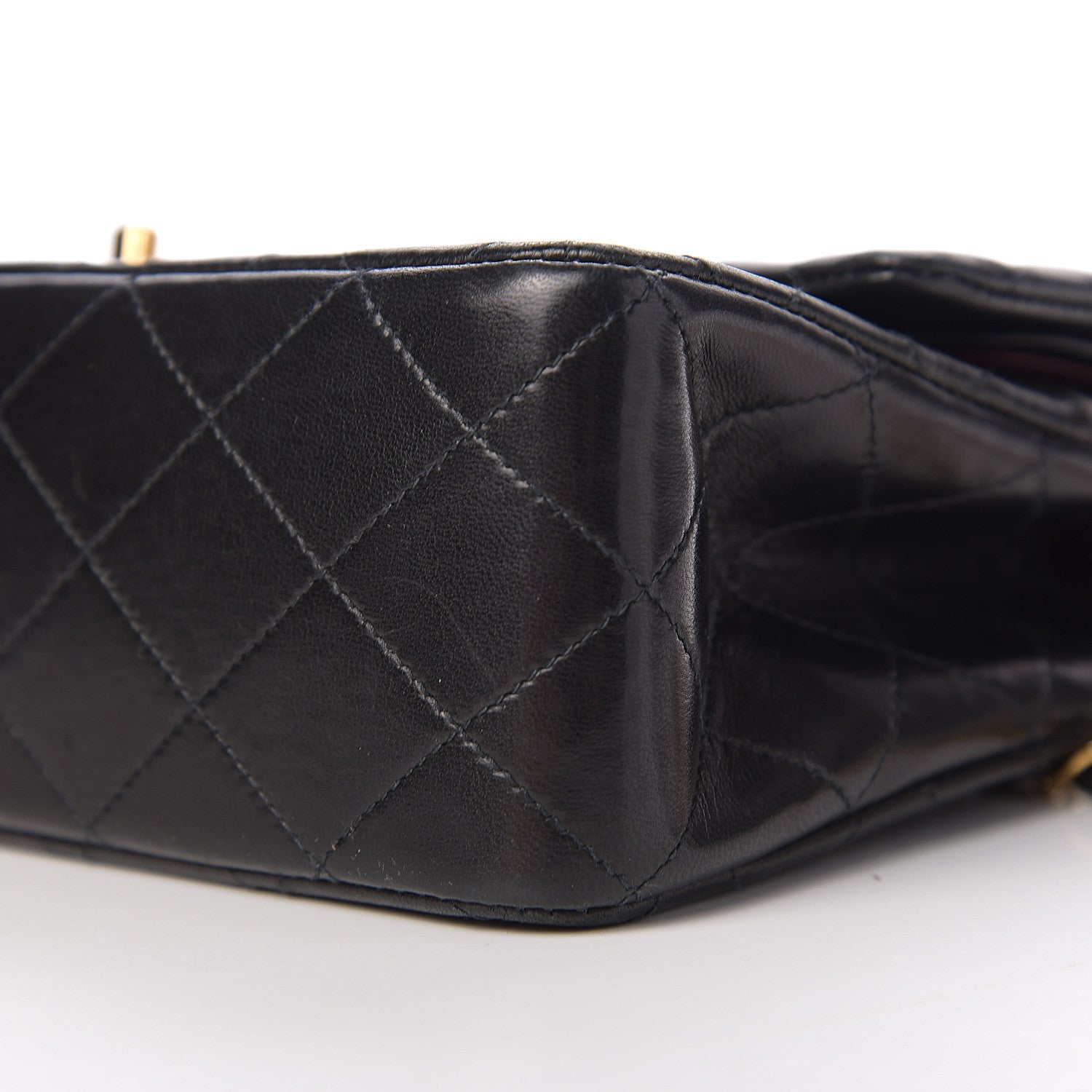 Chanel Lambskin Quilted Medium Double Flap Black 10 of 11