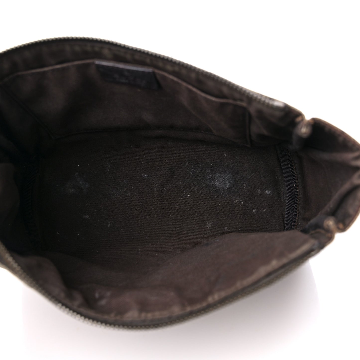 GG Supreme Monogram Cosmetic Case Brown