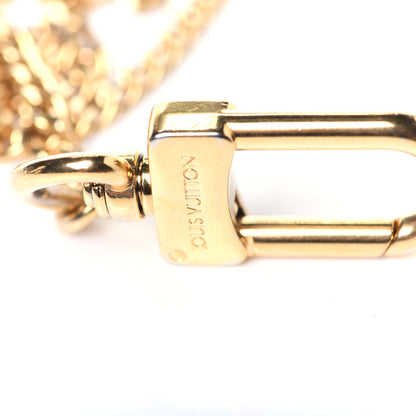 Louis Vuitton Metal Pochette Extender Key Ring Chain Gold 6 of 7