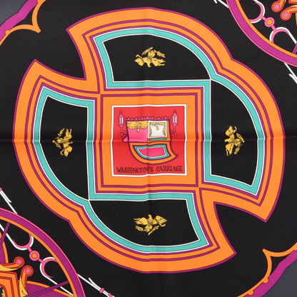 Hermes Silk Washington's Carriage Scarf 65 2 of 4