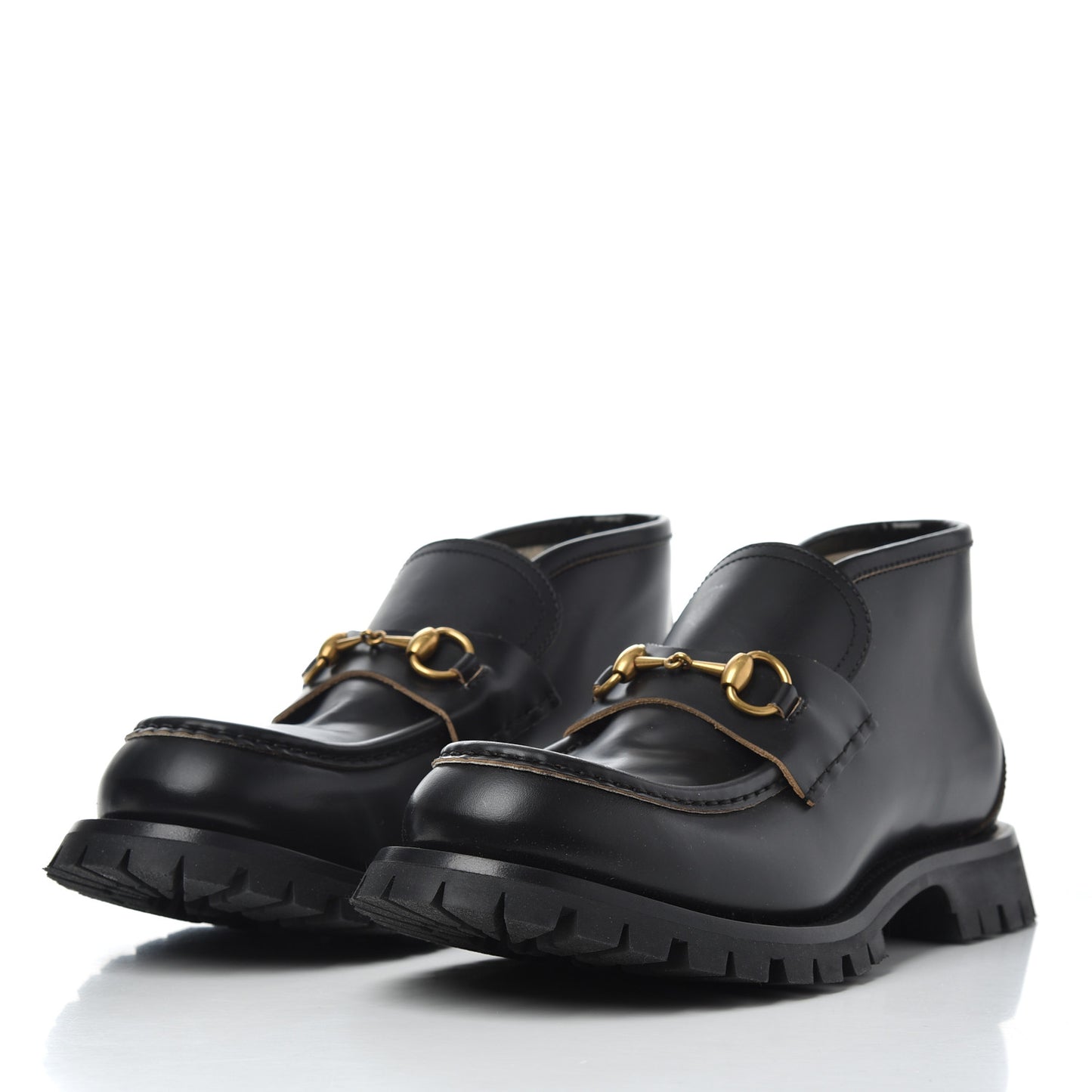 Cordovan Lux Mens Harald Horsebit Ankle Boots 9.5 Black